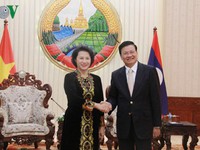 Chủ tịch Quốc hội hội kiến Thủ tướng CHDCND Lào