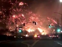 Cháy rừng lan đến thành phố Los Angeles, Mỹ