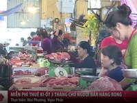 Người bán hàng rong được miễn phí ki-ốt chợ Thanh Xuân Bắc