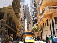 Ai Cập: Sơ tán tòa nhà 13 tầng bị đổ nghiêng