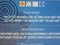 'Một số nghiên cứu về văn hóa Việt Nam và sự hội nhập của người Việt tại Ba Lan'