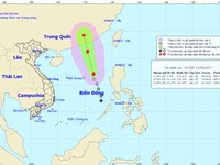 Áp thấp nhiệt đới mạnh lên thành bão số 1 trên Biển Đông
