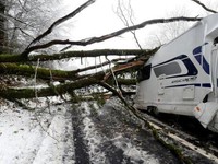Bão tuyết cản trở giao thông tại châu Âu