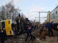 Tai nạn tàu hỏa ở Bỉ, hàng chục người thương vong