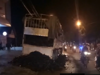Đăk Lăk: Xe tải đang lưu thông bất ngờ bốc cháy