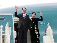 Chủ tịch nước Trần Đại Quang và Phu nhân bắt đầu chuyến thăm Belarus