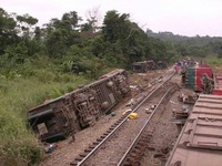 Tai nạn tàu hỏa ở Congo, ít nhất 34 người thiệt mạng