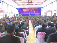 Lễ kỷ niệm 55 năm quan hệ ngoại giao Việt- Lào tại Sê Kông (Lào)