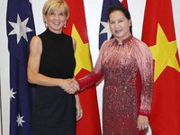 Chủ tịch Quốc hội gặp Bộ trưởng Bộ Ngoại giao Australia