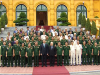 Chủ tịch nước tiếp cựu quân tình nguyện giúp Campuchia