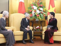 Chủ tịch Quốc hội hội kiến Nhà vua và Hoàng hậu Nhật Bản