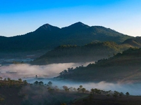 Vẻ đẹp sương sớm núi Lang Biang