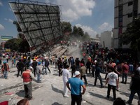 Cảnh hoang tàn tại thủ đô Mexico City sau động đất