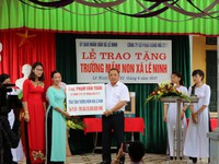Tài trợ gần 5 tỷ đồng xây thêm phòng học trường Mầm non xã Lê Ninh (Hải Dương)