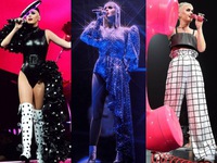 Katy Perry mặc 3 trang phục của NTK Nguyễn Công Trí trong tour diễn Witness