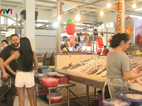 Độc đáo khu chợ ướt tại Singapore