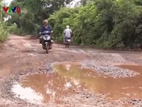 Đường giao thông huyện Krông Năng (Đắk Lắk) xuống cấp nghiêm trọng