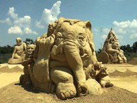 Festival điêu khắc tượng cát tại Bulgaria
