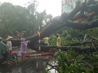 Hoàn lưu bão số 6 gây mưa giông và lốc xoáy ở Lào Cai