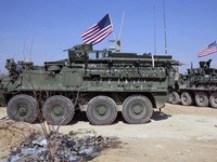 Mỹ triển khai quân và xe bọc thép trên biên giới Thổ Nhĩ Kỳ - Syria