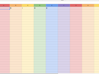 Mẹo biến trang tính Google Sheet thành bảng màu cầu vồng
