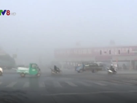 Giao thông tê liệt do sương mù tại Trung Quốc