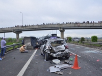 Tai nạn giao thông trên tuyến cao tốc Hà Nội-Hải Phòng, 3 người thương vong