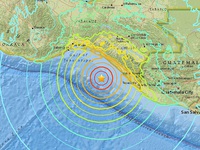Động đất mạnh 8,1 độ Richter tại Mexico, ít nhất 5 người thiệt mạng