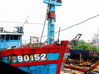 Trưng bày tàu cá Đà Nẵng bị đâm chìm ở vùng biển Hoàng Sa