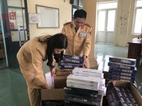 Bắt vụ vận chuyển 3.600 bao thuốc lá lậu ở Thanh Hóa