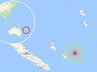 Sóng thần sau động đất ở Nam Thái Bình Dương