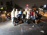 Bình Phước: Hai xe máy gây tai nạn liên hoàn, 4 người thương vong