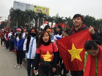 Các cầu thủ Thanh Hóa thi đấu ở ĐT U23 Việt Nam được chào đón nồng nhiệt khi trở về quê hương