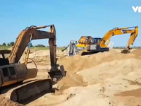 Kiểm tra khai thác cát trên sông Ba phát hiện nhiều sai phạm