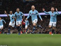 VIDEO Man City 3-1 Man Utd: Thành Manchester phủ màu xanh