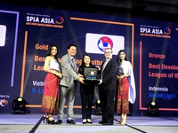 V.League 1 đoạt giải Vàng hạng mục Giải đấu Phát triển tốt nhất châu Á 2018