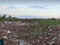 Kiểm tra bãi đất phát hiện lượng lớn chất thải công nghiệp chôn lấp trái phép