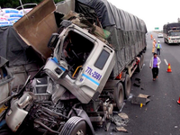 Tai nạn giao thông trên cao tốc Đà Nẵng - Quảng Ngãi: 1 người chết, 1 người bị thương.