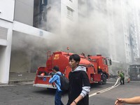 Cháy chung cư tại TP.HCM: Tầng hầm bùng cháy trở lại