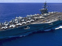 Video: Cận cảnh tàu sân bay USS Carl Vinson thăm Đà Nẵng