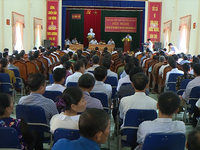 Phó Thủ tướng Vương Đình Huệ tiếp xúc cử tri huyện Can Lộc, Hà Tĩnh