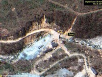 Triều Tiên bắt đầu đóng cửa bãi thử hạt nhân Punggye-ri