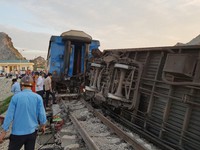 [VIDEO] Toàn cảnh hiện trường vụ tai nạn tàu hỏa ở Thanh Hóa