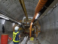 Hoàn thành 65#phantram khối lượng công việc đường hầm thứ 2 tuyến Metro số 1