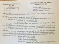 Sở GD&ĐT Hà Nội họp báo về nghi vấn lộ đề thi môn Ngữ văn lớp 10 ở Hà Nội