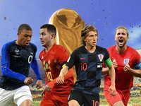 Các cầu thủ Ngoại hạng Anh chiếm ưu thế ở bán kết World Cup 2018