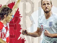 Croatia – Anh: Thầy trò HLV Southgate tự tin trước trận bán kết World Cup 2018