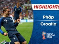 VIDEO: HIGHLIGHTS ĐT Pháp 4-2 ĐT Croatia (Chung kết FIFA World Cup™ 2018)