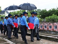 An táng 168 hài cốt liệt sĩ quân tình nguyện Việt Nam về lòng đất mẹ