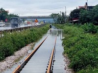 Đường sắt Hà Nội - Lào Cai đã được khôi phục lại sau mưa lũ
